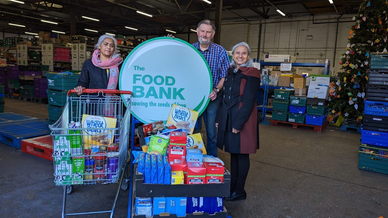 Food Bank Donation by MKHA Milton Keynes Hindu Association